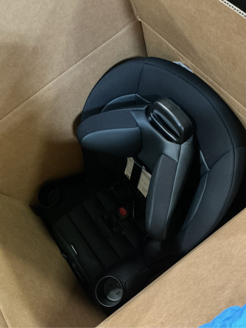Condition photo showing Good Condition for safety 1st ellaris 3-in-1 convertible car seat, slim fit design, rear & forward-facing, 5-position headrest, 3-across fit, travel-friendly with machine-washable seat pad, smokey haze