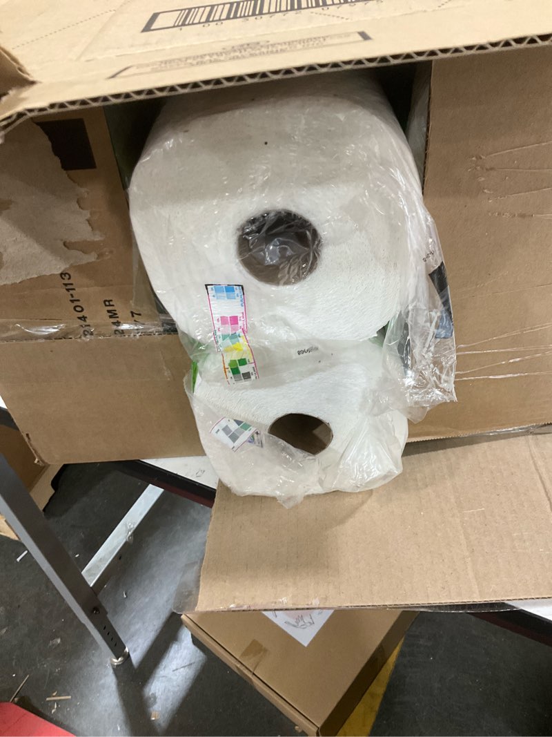 Condition photo showing Good Condition for bounty quick-size paper towels, white, 12 family triple = 40 regular rolls family triple 12 rolls (141 sheets)