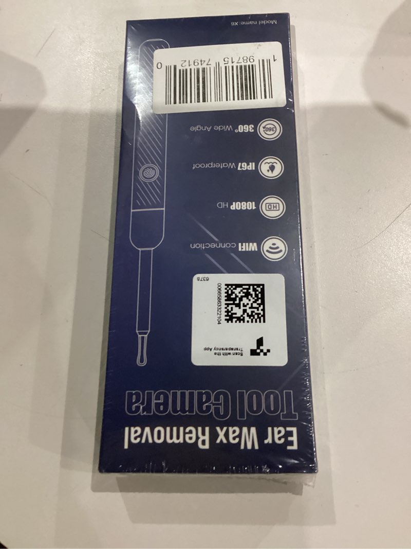 Condition photo showing New/Like New for Ear Wax Removal - Earwax Remover Tool with 8 Pcs Ear Set - Ear Canal Cleaner with 1080P Camera - FSA HSA Eligible - Ear Cleaning Kit with 6 Ear Spoon - Ear Camera for iOS & Android (Black)