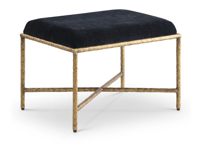 Iyania Chenille Fabric Bench
