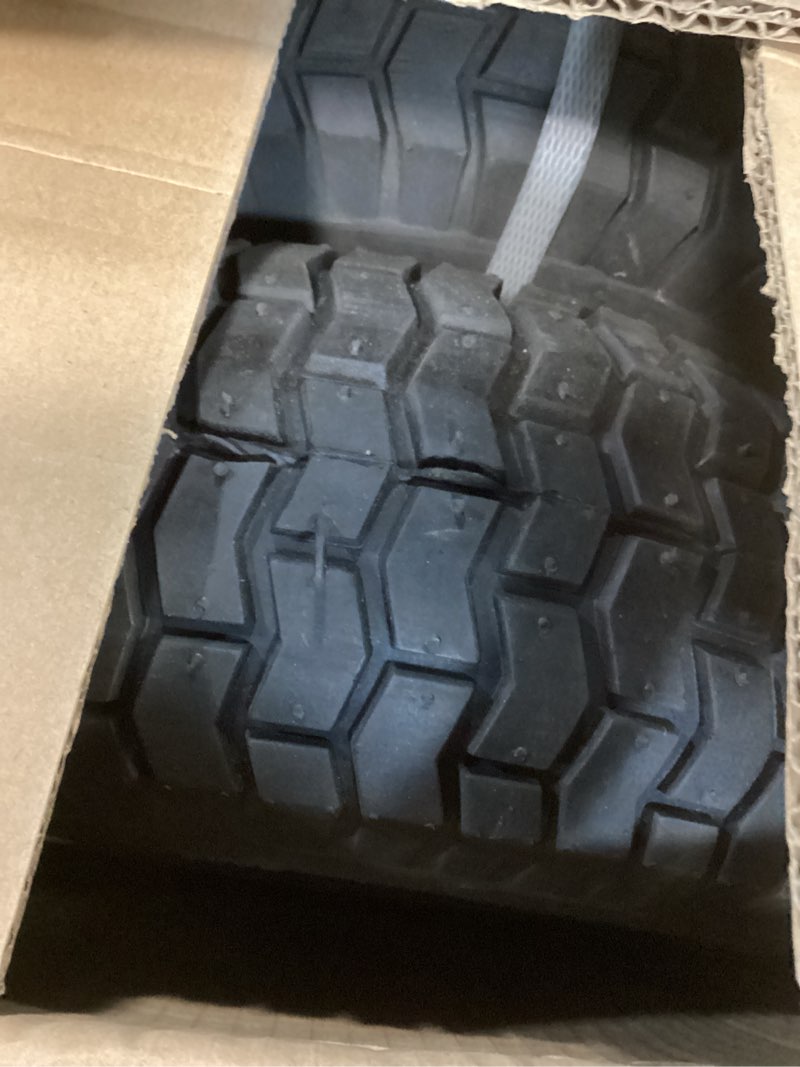 Condition photo showing New/Like New for 2-pack 16 x 6.50-8 riding lawn mower tire with rim, 3/4" or 5/8'' bushing, 16 inch tire assembly for garden tractor.3"-6''offset hub. (16 x 6.5-8 tube type,3" offset hub,fit most john deere)