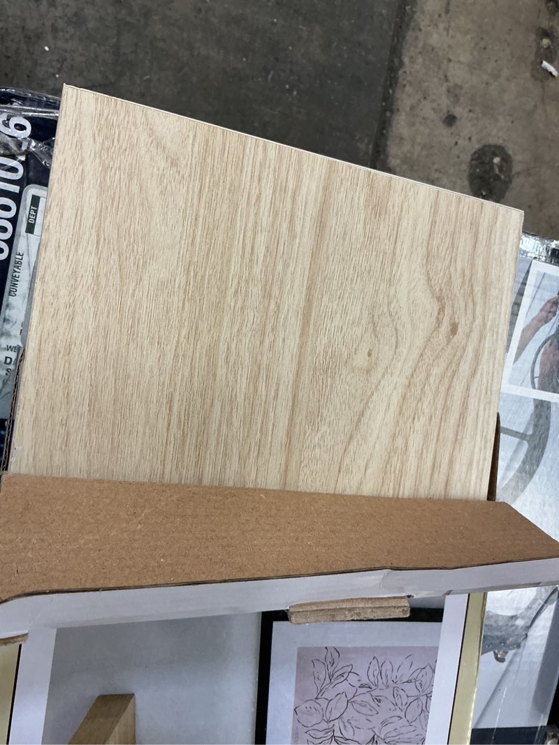 Condition photo showing Good Condition for 36 in. w x 12 in. d oak floating shelves decorative wall shelf, 2" thi