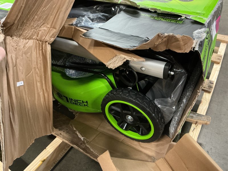 Condition photo showing New/Like New for Greenworks 60V 21" Cordless Lawn Mower – 5.0Ah Battery & Rapid Chargerr(75+ Tool Compatibility, 60Min Runtime) 60V 21" Push (5.0Ah)