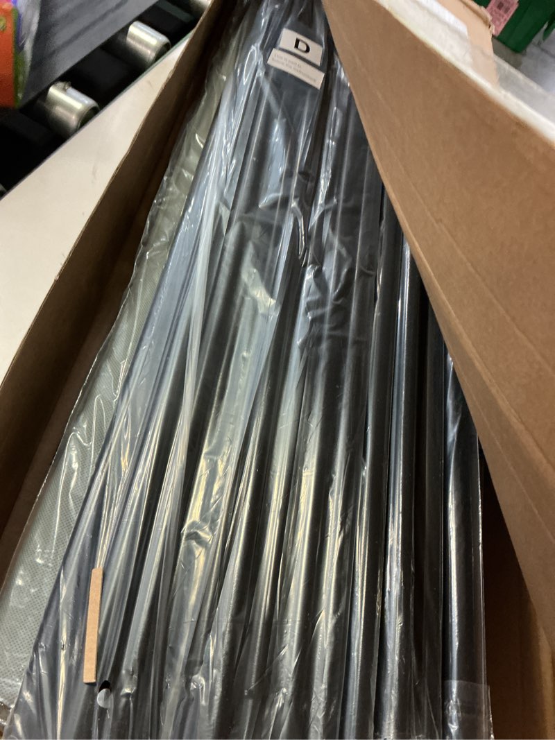 Condition photo showing Good Condition for holdn’ storage portable wardrobe closet - 65 lb large capacity, internal heavy duty metal rod, zipper & clear window, durable clothes organizer, tool-free easy assembly, dark gray canvas cover large dark gray