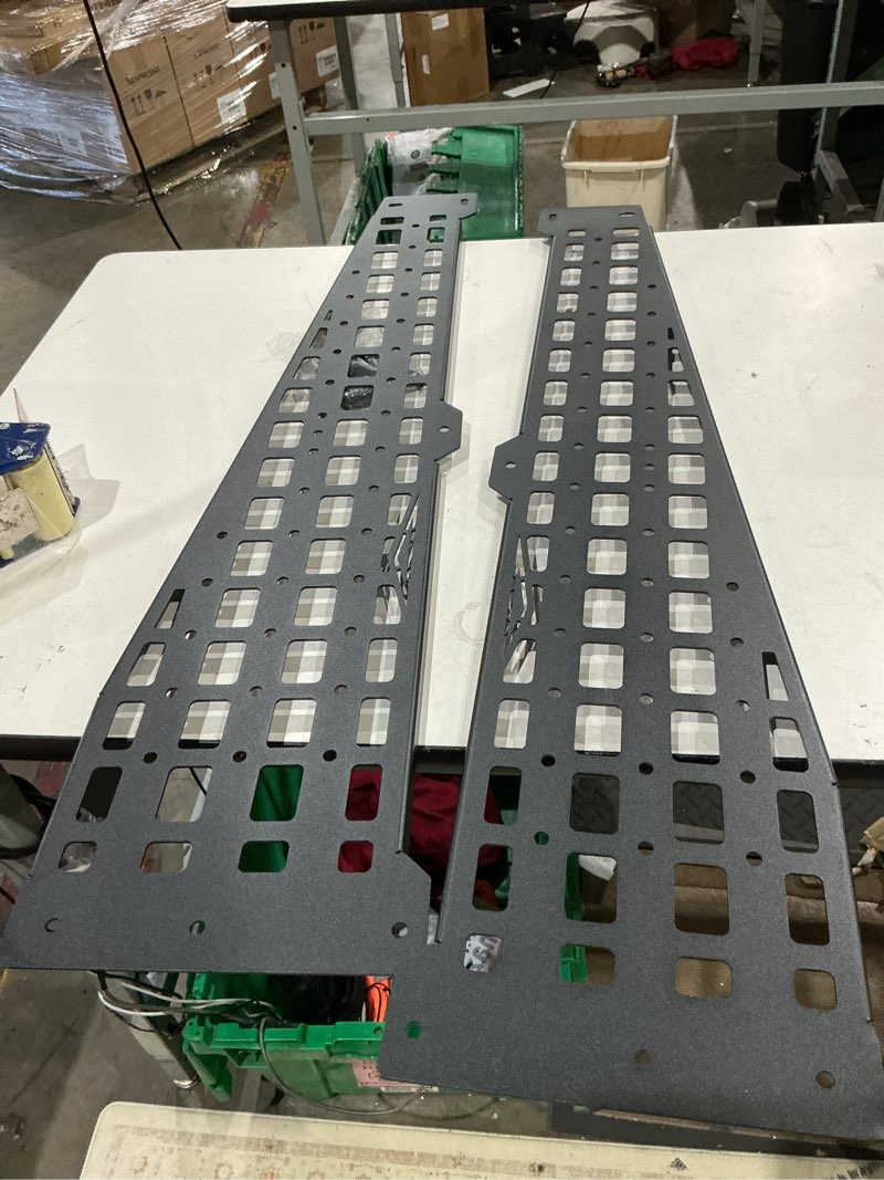 Condition photo showing Good Condition for cybertruck l-track upper bed molle panels (both sides 2 pieces)