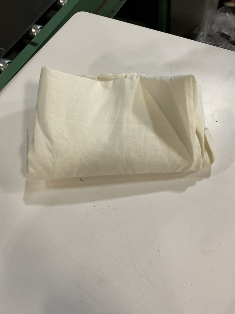 Condition photo showing Good Condition for ( 1 panel) qunice european linen room darkening curtain - single panelcolor ivory 48x120