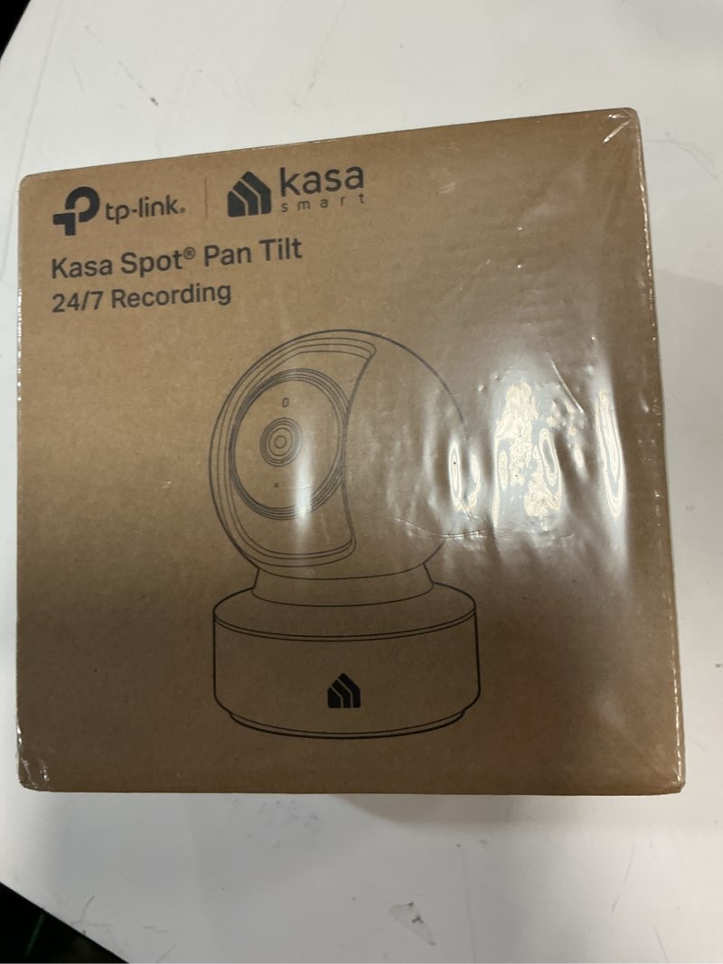 Condition photo showing New/Like New for kasa 1080p indoor pan/tilt wired security camera - works as a baby & pet monitor, motion detection & tracking, 2-way audio, night vision, subscription-free local storage or optional cloud, ec71 black new 1080p