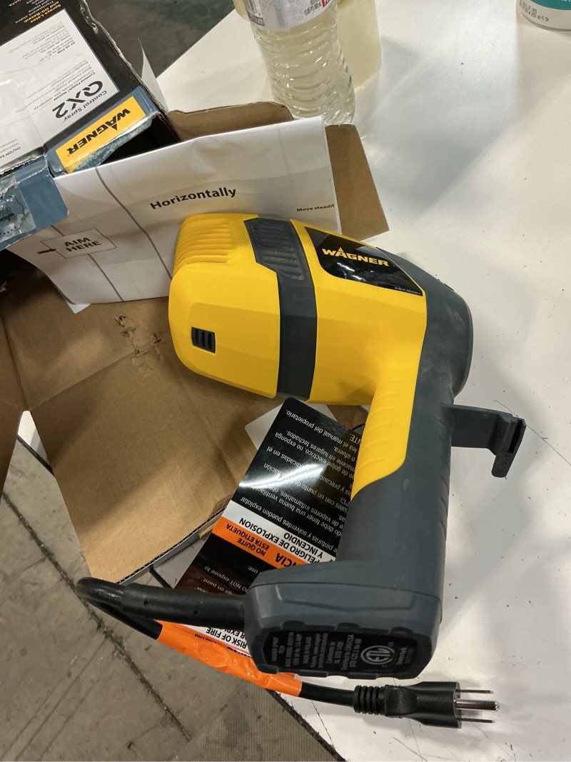 Condition photo showing As Is for wagner control spray qx2 electric handheld hvlp paint sprayer (compatible with stains)