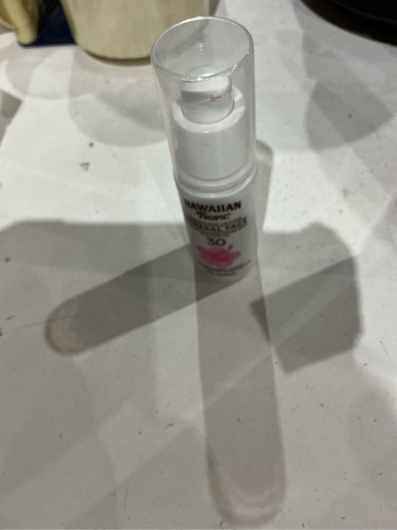 Condition photo showing As Is for hawaiian tropic mineral sun milk face sunscreen lotion, spf 30, 1.7oz 1.7 fl oz (pack of 1) spf 30
