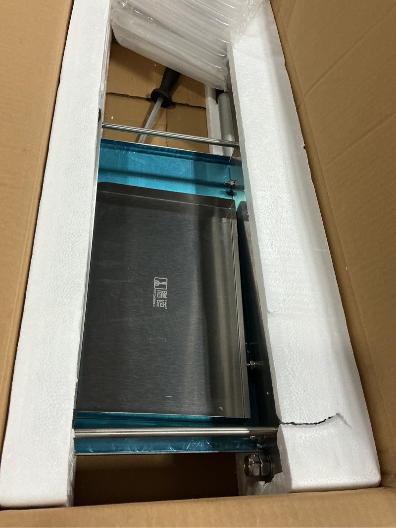 Condition photo showing Good Condition for moongiantgo manual meat bone cutter rib slicer heavy duty chicken cutting machine with 16 inch knife sus bone chopper for beef goat pig fish butcher commercial kitchen (kd0298)