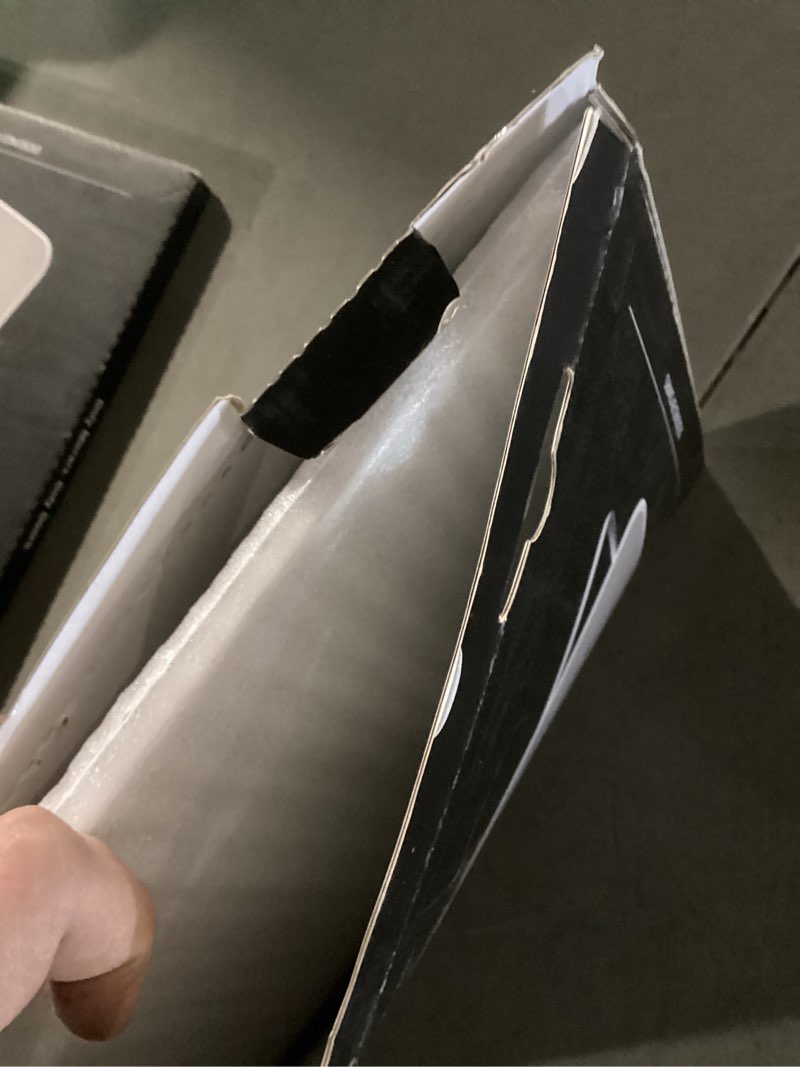 Condition photo showing New/Like New for OMIRO Makeup Mirror for Desk, 10 x 7 inches Table Mirror with Adjustable Stand and Hanging Hole for Shaving and Travelling, White White-without Magnetic 10"L x 7"W