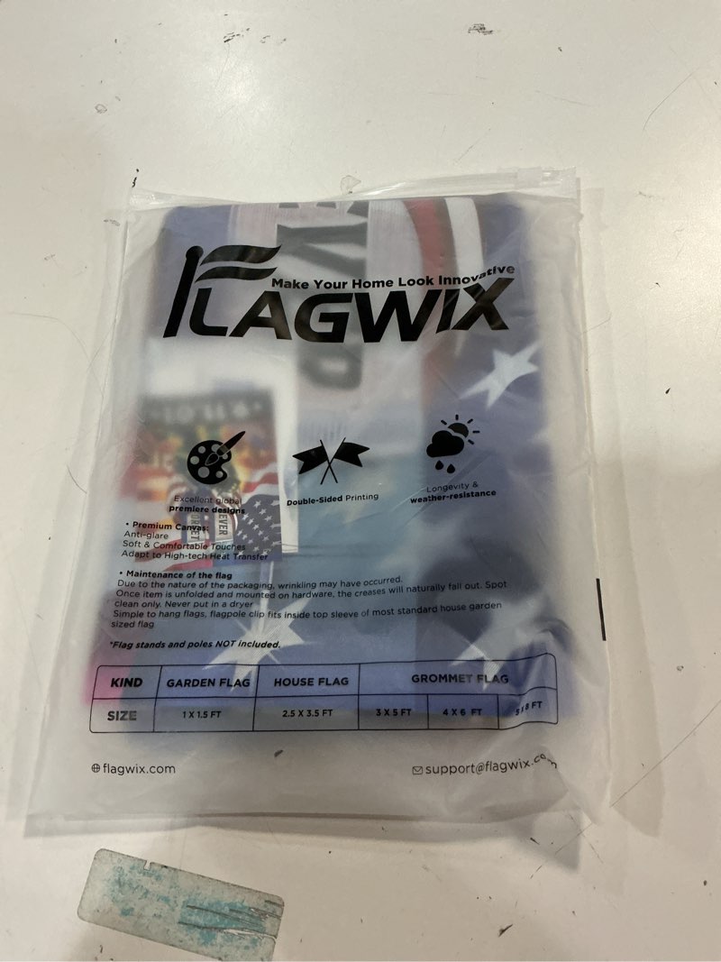 Condition photo showing New/Like New for FLAGWIX American 9/11 Flag for Patriot Day - House American Flags for Outside 29.5" x 39.5" - 911 Flag for Patriotic Decorations, Patriotic Flags for Home Garden Decor, Outside Decorations for Yard Red, White, Blue House Flag (29.5" x 39.5")