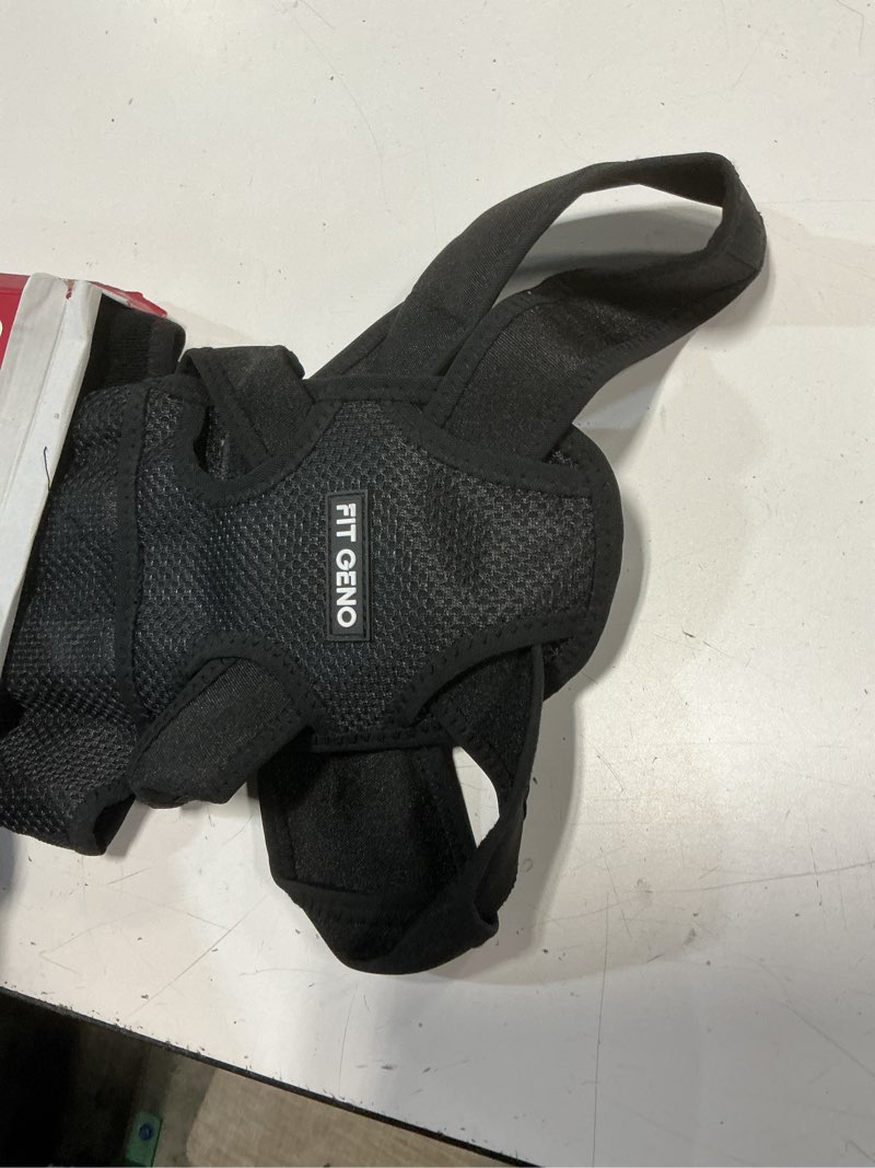 Condition photo showing Good Condition for fit geno back brace posture corrector for women and men, shoulder straightener, adjustable full back support, upper and lower back pain relief - scoliosis, hunchback, hump, thoracic, spine corrector black medium