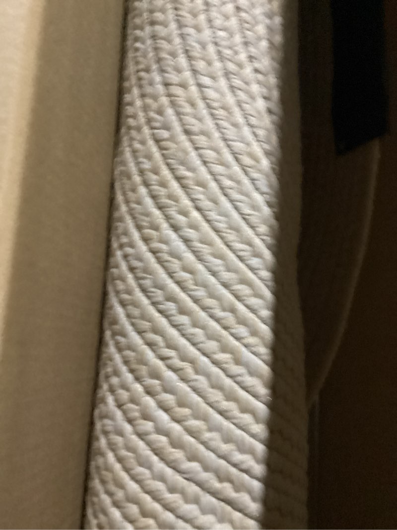 Condition photo showing Good Condition for safavieh washable rug outdoor braided collection - 4' x 6' oval, ivory & beige, handmade & reversible, non-shedding & easy to clean, ideal for patio, backyard, mudroom (brd315b) 4' x 6' (oval) ivory/beige