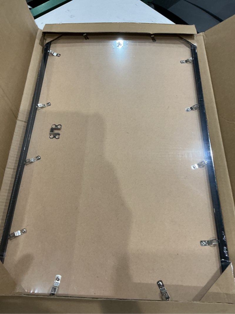 Condition photo showing Good Condition for fxojyvo 14x24 poster frame, black frame for 14 x 24 inch picture poster photo, light weight and high transparent 14 by 24 frame for wall - 1 pack/black/14 x24 1 14x24