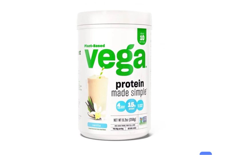 (bb-03-au-2026)vega protein made simple protein powder, vanilla - stevia free, vegan, plant based, healthy, gluten