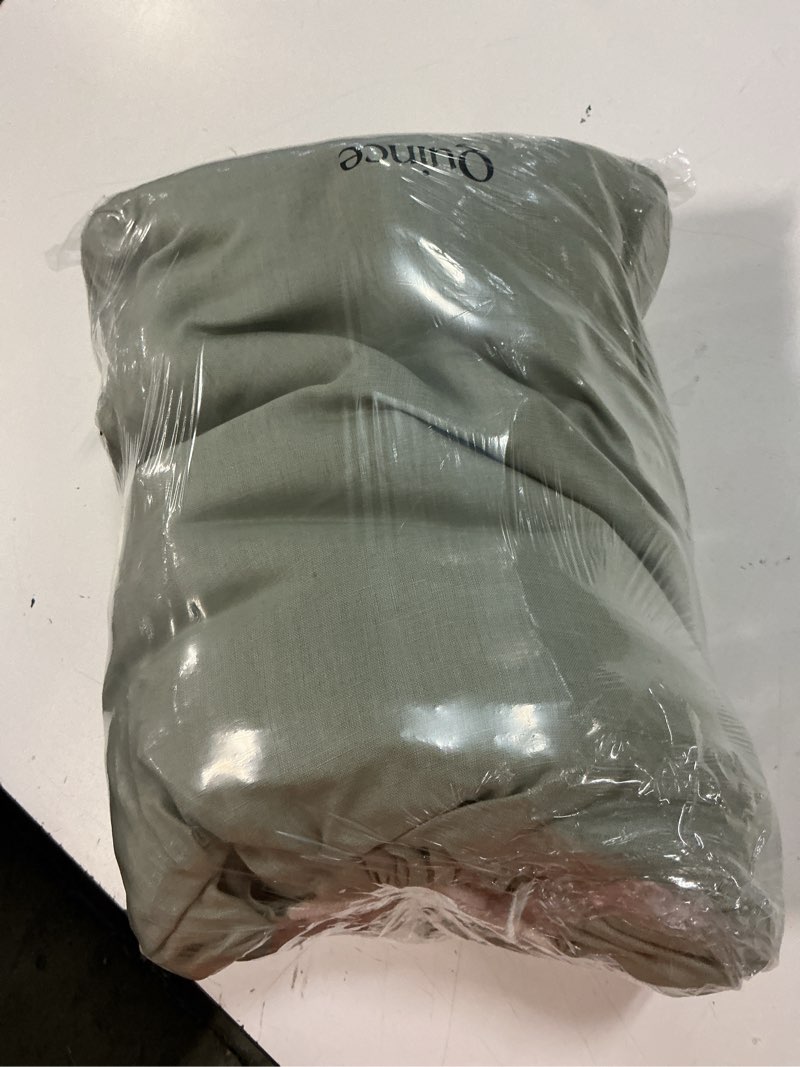 Condition photo showing New/Like New for quince european linen sheet set, king, willowleaf