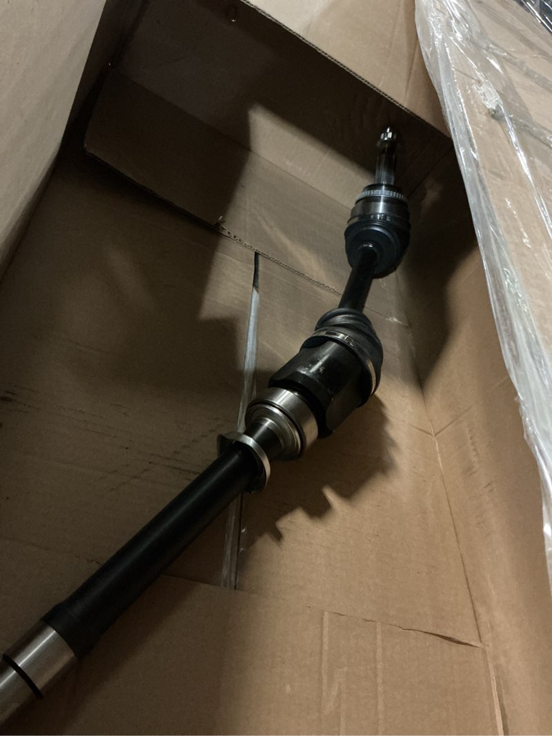 Condition photo showing As Is for cv axle shaft assembly compatible with subaru forester 2009-2013, fits for impreza 2011-2014, xv crosstrek 2013-2014, 2.0l 2.5l, front driver or passenger side # 66-7381