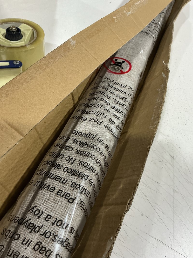 Condition photo showing Good Condition for no drill roman shades, blackout cordless roman shades for indoor windows, thermal insulated room darkening fabric blinds for bedroom & living room, 24" w x 64" h, beige beige 24"w x 64"h