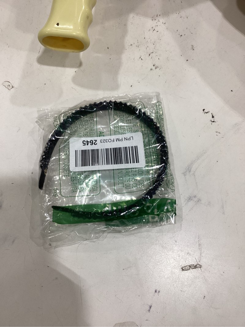 Condition photo showing New/Like New for Ruihfas Fashion Sparkle 4 Rows Crystal Rhinestone Headbands Beaded Hair Hoop Band (Black)
