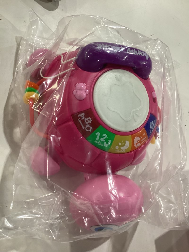 Condition photo showing New/Like New for Musical Turtle Baby Toys 6 to 12 Month,Infant Light-up Musical Tummy Time Toy with Phone,Baby Crawling Toys for 7 8 9 12 Months Old,Easter Birthday Girl Gift for 3 4 5 Month+(Pink)