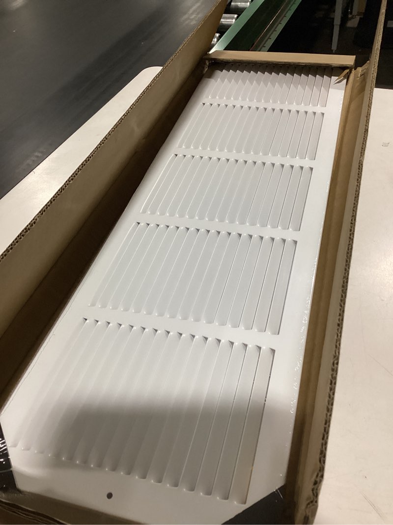 Condition photo showing Good Condition for similar Steel Return Air Grill,Return Air Vent Cover (Duct Opening) Cold Air Return Vent Cover for Wall or Ceiling, Outside Dimensions (14\"W x 8\"H Duct Opening)