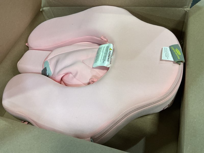 Condition photo showing Good Condition for mambobaby float with canopy and tail new upgraded non-inflatable baby pool float mambo float swim trainer solid infant swim float adjustable pearl foam baby swim ring cloth unicorn pink