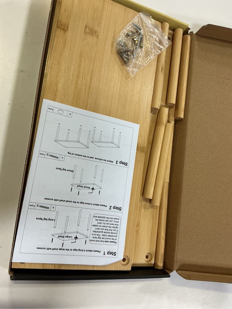 Condition photo showing Good Condition for vertorgan cabinet organizer shelf(set of 2),kitchen counter shelves,bamboo stackable expandable spice rack countertop(large) 15.8"w natural