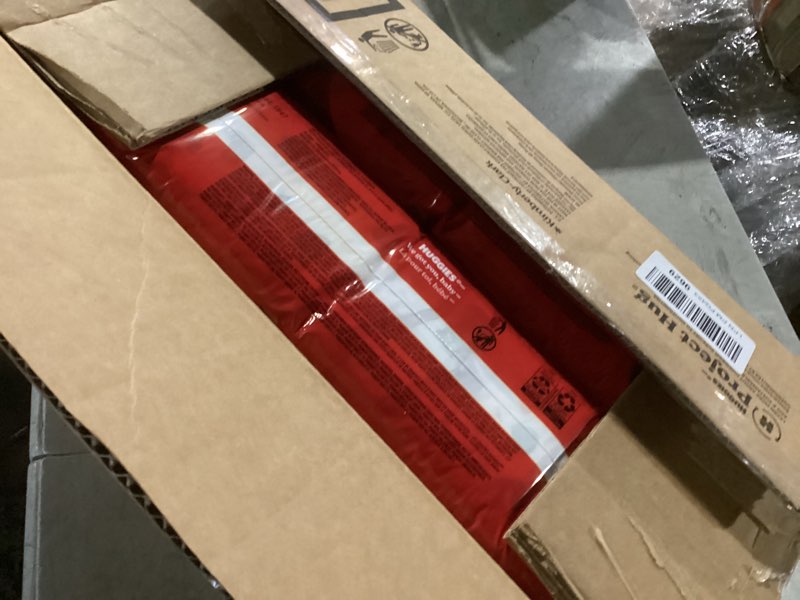 Condition photo showing New/Like New for huggies size 7 diapers, little movers baby diapers, size 7 (41+ lbs), 88 count (2 packs of 44), packaging may vary