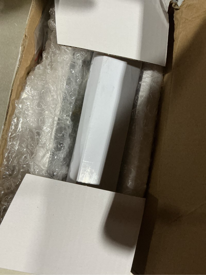 Condition photo showing As Is for White Sliding Glass Door Locks with Key Cylinder and Mortise Lock, Replacement for 3-15/16 inch Screw Hole Spacing Sliding Patio Door, Thickness from 1 to 1.75 in Door