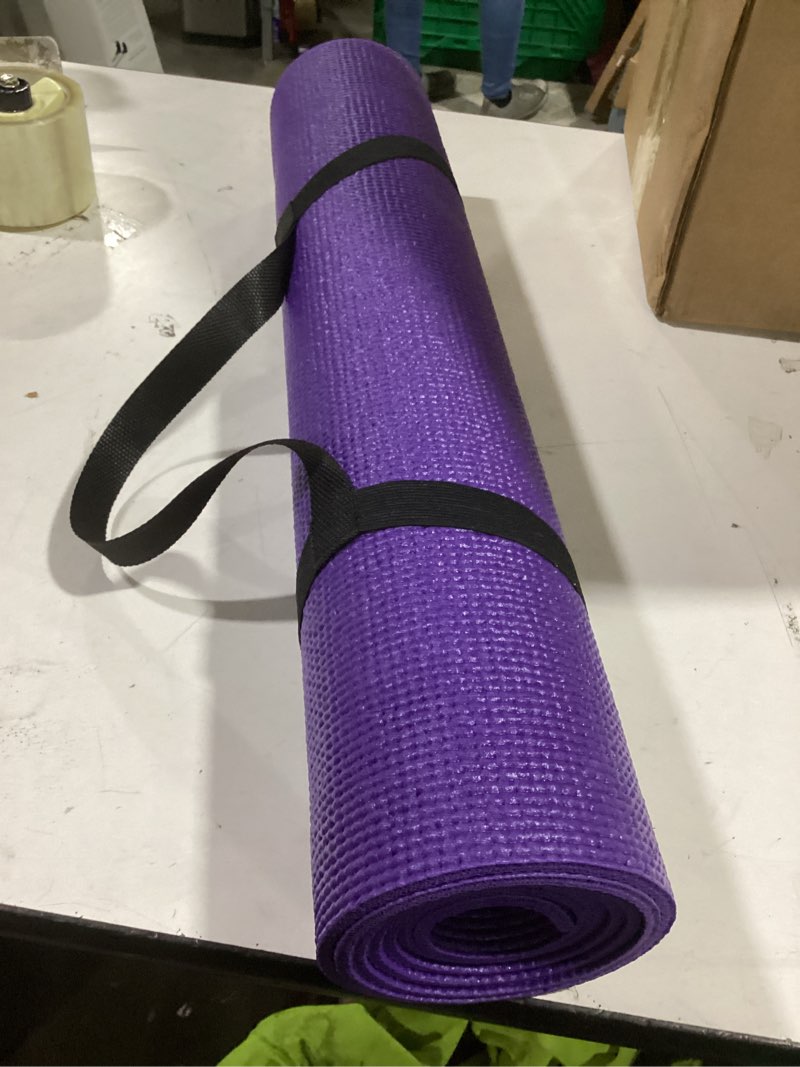 Condition photo showing New/Like New for All Purpose 1/4-Inch High Density Anti-Tear Exercise Yoga Mat with Carrying Strap, Multiple Colors