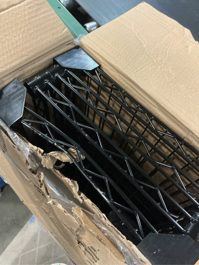 Condition photo showing As Is for style selections 35.7-in w x 14-in d x 53-in h 4 -tier black metal wire utility shelving unit