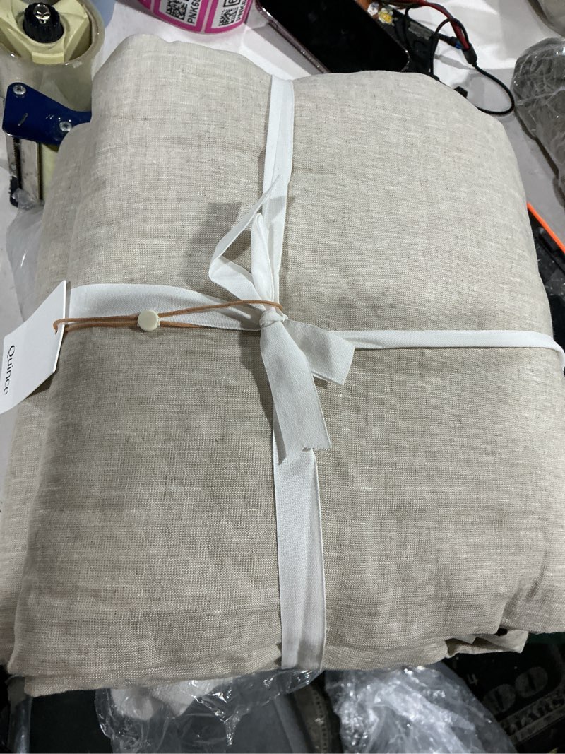 Condition photo showing Good Condition for european linen room darkening curtain - 96x108