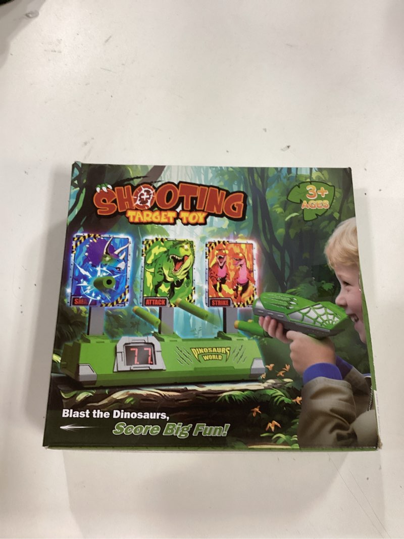 Condition photo showing New/Like New for Toys for Boys Age 3-12, Kid Toys, 3 Dinosaur-Themed & 3 Dino Flashing Lights & Dino Claw Launcher, Fun Auto Reset Electronic Scoring Game with Sounds,3 4 5 6 7 8 9 10 11 12 Year Old Boy Birthday Gifts