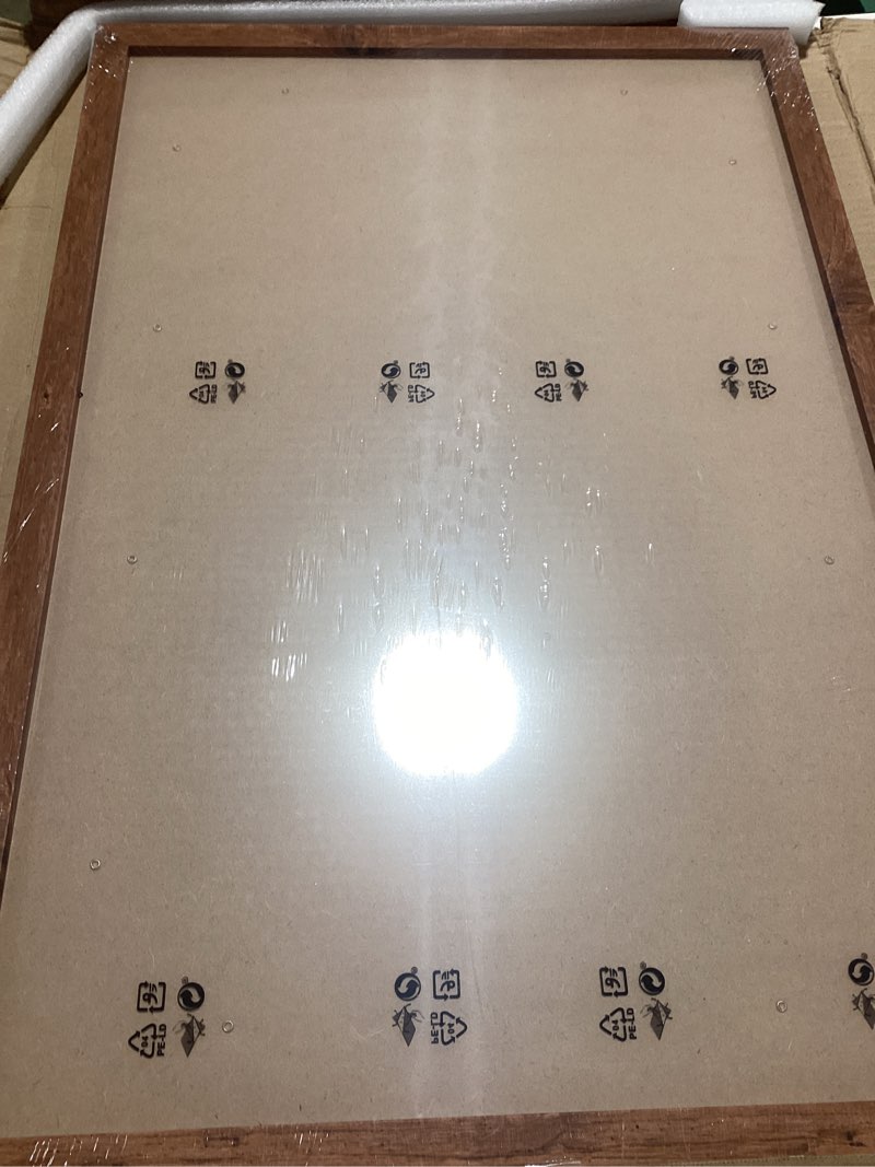 Light Walnut 16x24 - Single Frame - Rustic Woodgrain 16 x 24 Poster Frame with Plexiglass for Wall G