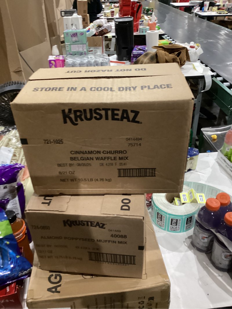 Condition photo showing New/Like New for Classique Fare Belgian Waffle Mix - Makes Light and Crisp Waffles, Pancakes, Muffins & Crepes - Works with Waffle Maker - Fast and Fresh Breakfast Foods - 16 Oz Boxes (Pack of 3)