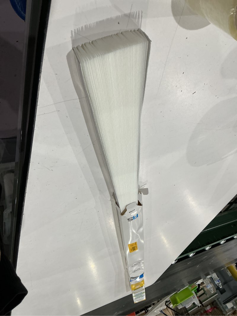 Condition photo showing As Is for redi shade 72-in x 72-in white light filtering cordless pleated arch shade