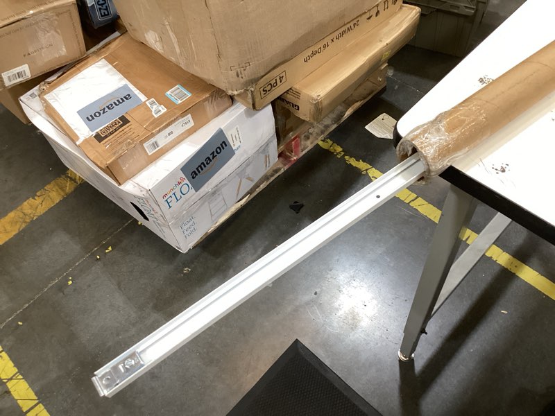 Condition photo showing Good Condition for closet bifold door hardware & 60 inch track kit, 5 ft folding door bi-fold puerta repair replacement part for laundry, include 5 foot rail floor & top bracket pivot pin guide roller hinge knob 1 pack-60" track