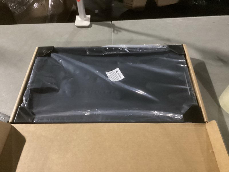 Condition photo showing New/Like New for black oversize acrylic serving tray with handles 12x20 inch -spill proof- decorative trays countertop organizer for ottoman,nightstand, sidetable, butler (12x20 inch, black) black 12x20 inch