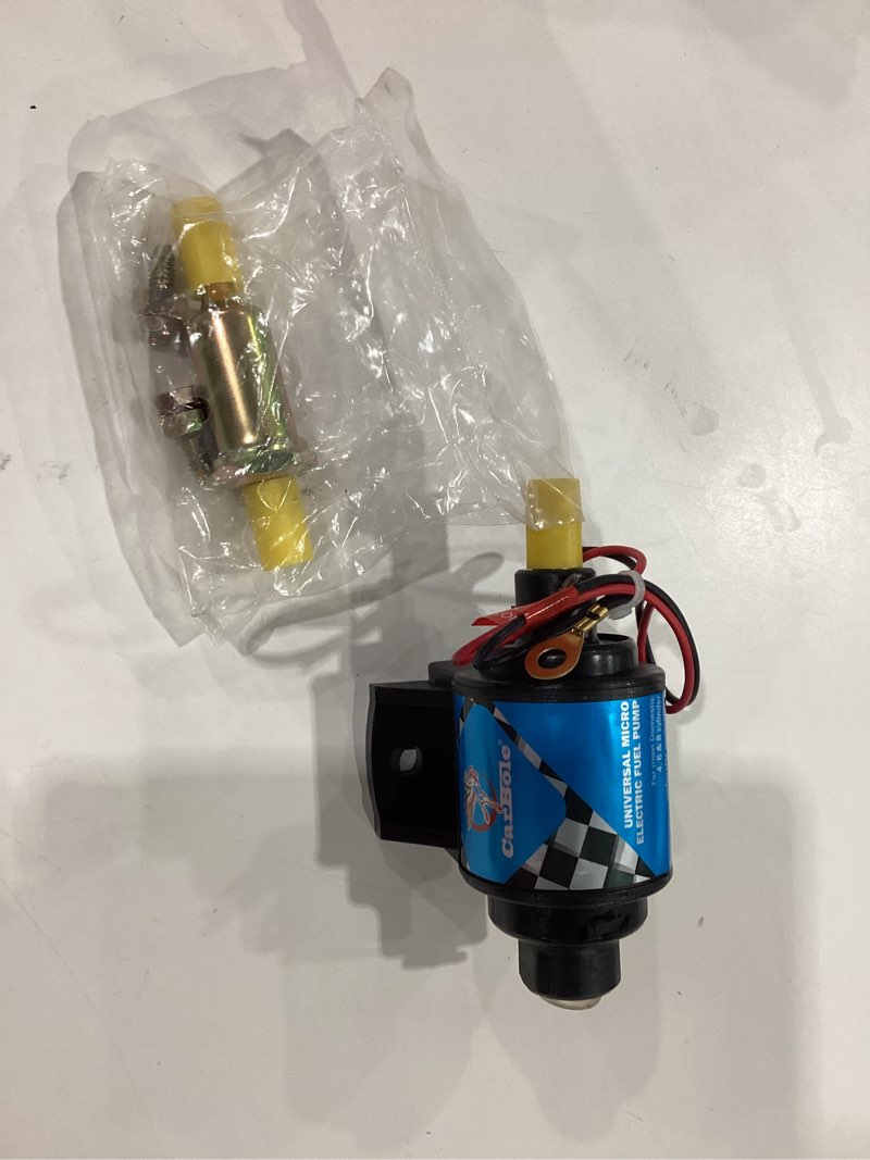 Condition photo showing New/Like New for CarBole Micro Electric Gasoline Fuel Pump Universal 5/16 inch Inlet and Outlet 12V 1-2A 35GPH 4-7 P.S.I. 35GPH 4-7 PSI for petrol