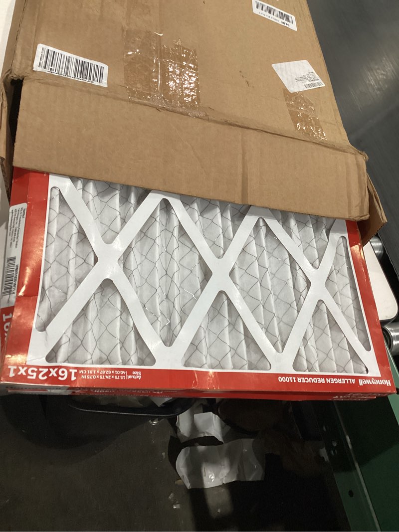Condition photo showing Good Condition for Honeywell 16x25x1 MERV 11 Allergen Reducer 11000 Electrostatic Pleated HVAC AC Furnace Air Filter (4-Pack) | Replacement Filter for Home Use | Made in USA 16x25x1 (4 Pack)
