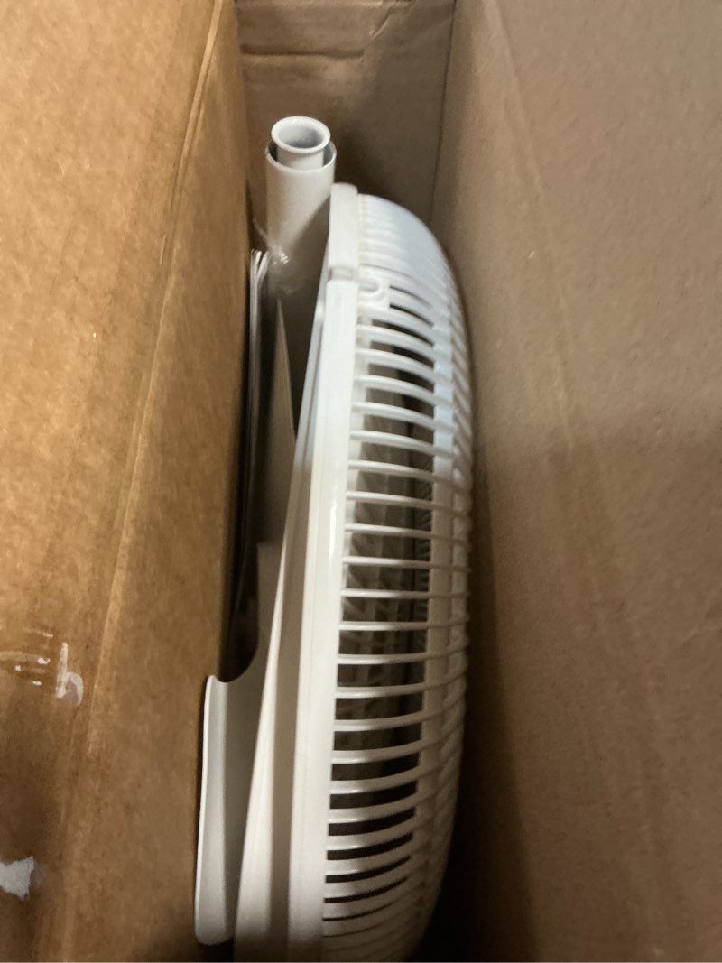 Condition photo showing As Is for lasko - stand fan - white