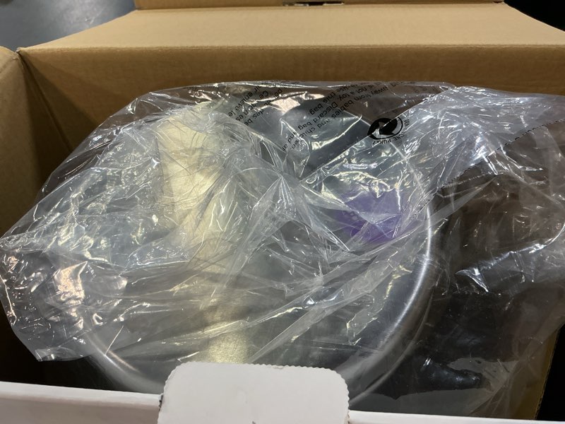 Condition photo showing Good Condition for simplehuman small bathroom trash can with lid, stainless steel waste basket, 5 liter / 1.3 gallon, brushed brushed stainless steel