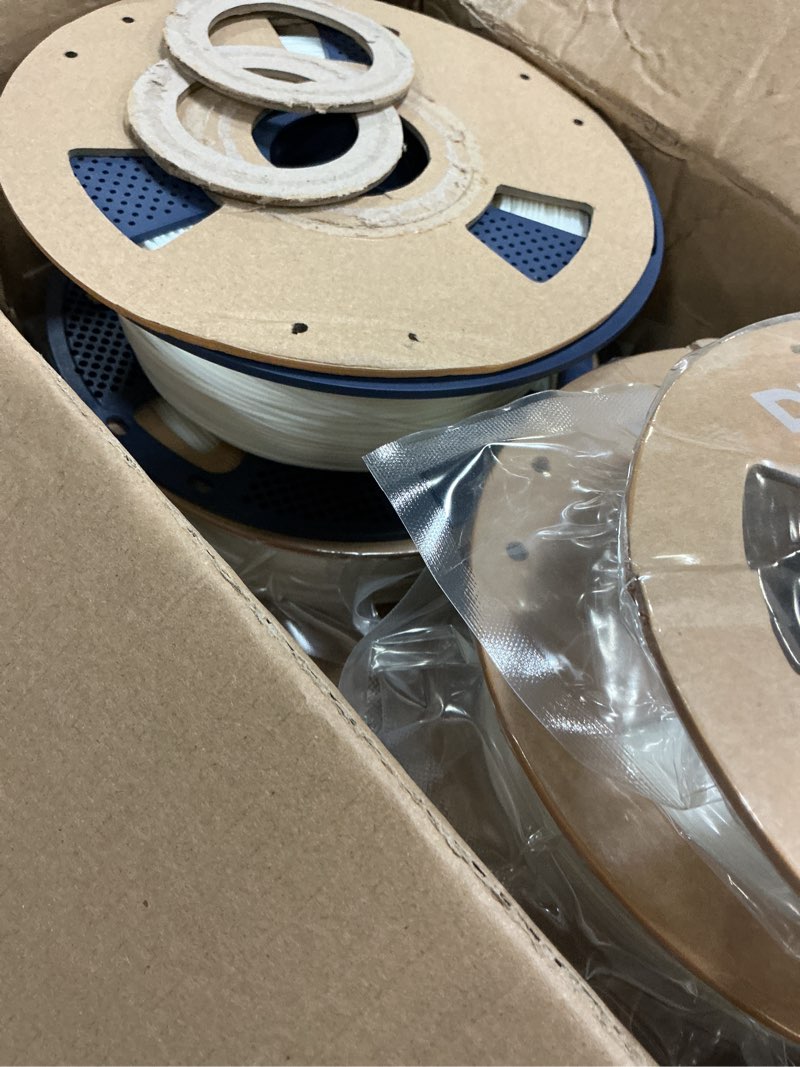 Condition photo showing Good Condition for 4pcs pla 1.75mm 3d printer filament, dimensional accuracy +/- 0.02mm, neatly wound, no clogging, vacuum package, fits for most fdm 3d printers, cardboard spool 2kg white 2*white