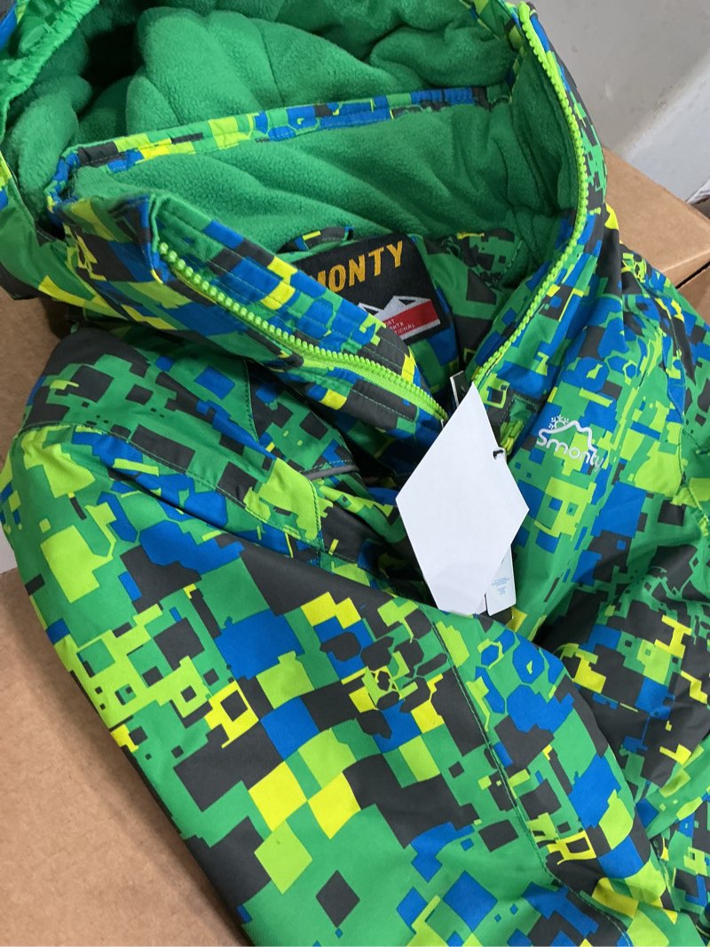 Condition photo showing Good Condition for kids winter ski jacket boys girls waterproof windproof snowboard warm snow outdoor hooded coat