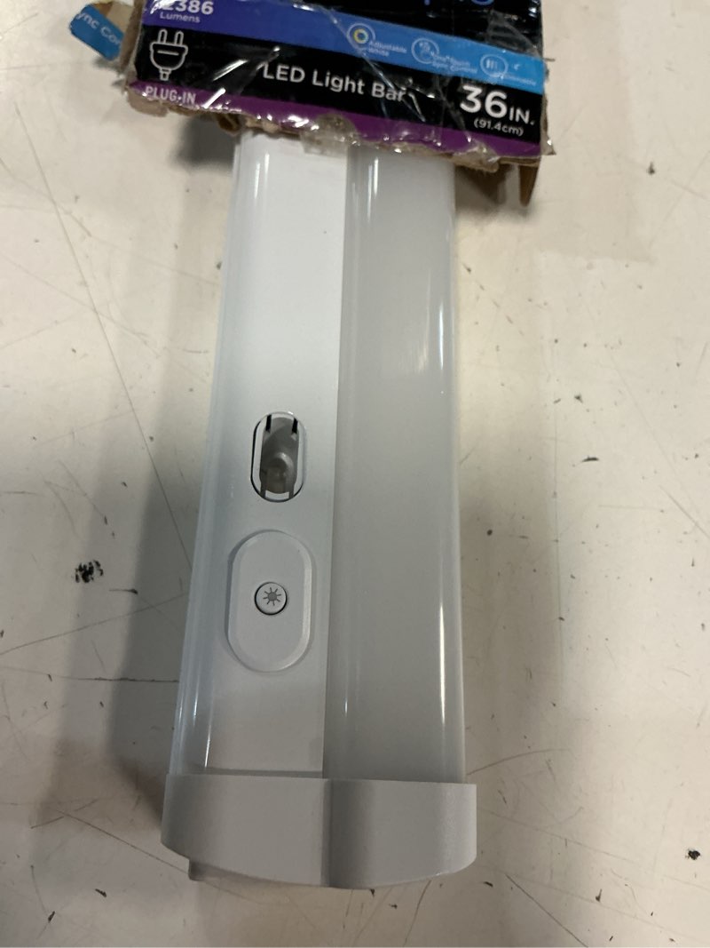 Condition photo showing Good Condition for enbrighten 36 inch plug-in under cabinet lights, 2386 lumens, five white settings from (2700k-6500k), full range dimmable, one-touch sync control, linkable under counter lights for kitchen 82788-t1 36 inch white
