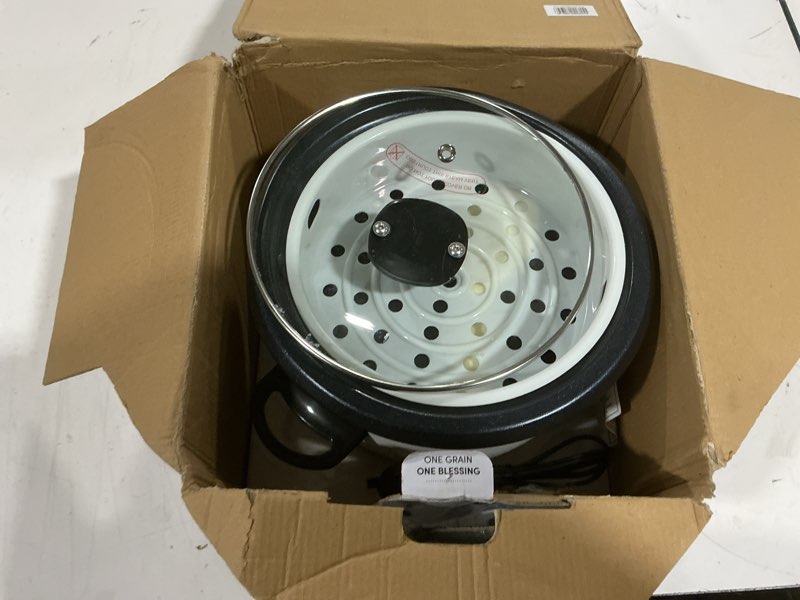 Condition photo showing Good Condition for aroma rice cooker, 10-cup (uncooked) / 20-cup (cooked), steamer, auto keep warm, soup maker, oatmeal cooker, large rice cooker, 5 qt, white, arc-360-ngp