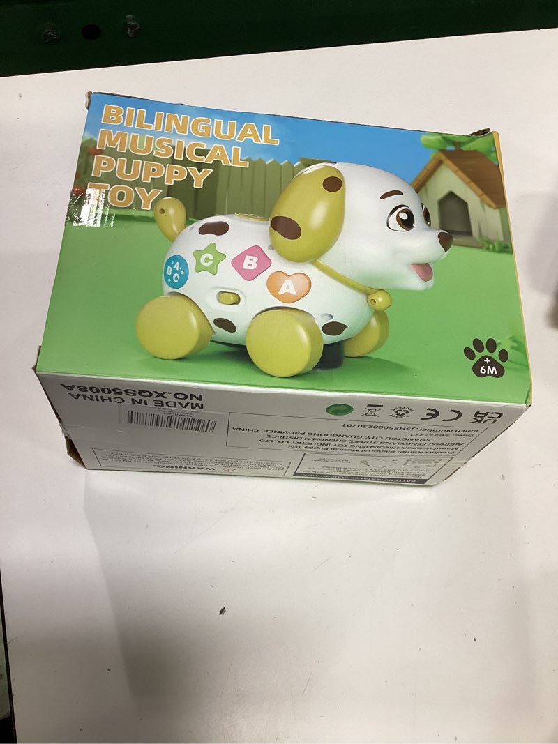 Condition photo showing New/Like New for baby toys 6-12 month, 1st first birthday gift for 1 year old boys girls, musical crawling & walking puppy toy 6 7 8 9 10 12-18 month old bilingual learning developmental toy yellow/white/brown