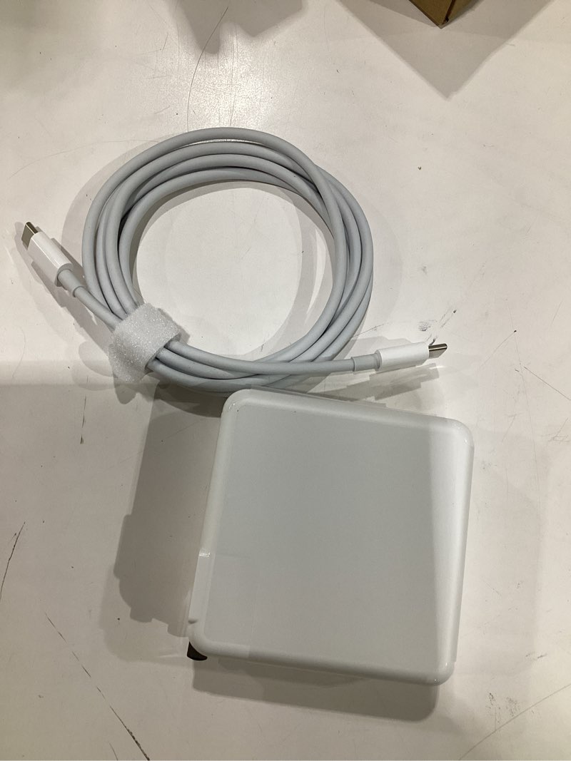 Condition photo showing Good Condition for Mac Book Pro Charger - 118W USB C Charger Fast Charger Compatible with MacBook Pro/Air, M1 M2 M3 M4 M5, iPad Pro, Samsung Galaxy, and More USB-C Devices(6.6 ft Cable Included) White