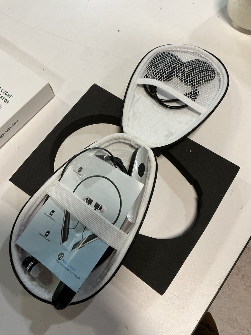 Condition photo showing Good Condition for ear & nose red light therapy device 650nm, tinnitus red light therapy for ears, 2-in-1 rehears red light relief (coal-black)